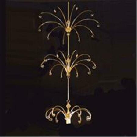 KURT S. ADLER Kurt S. Adler- Inc. Kurt Adler 33-inch Metal Gold Ceiling Suspended Tree W20251